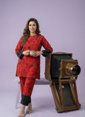 Red Embroidered Dress